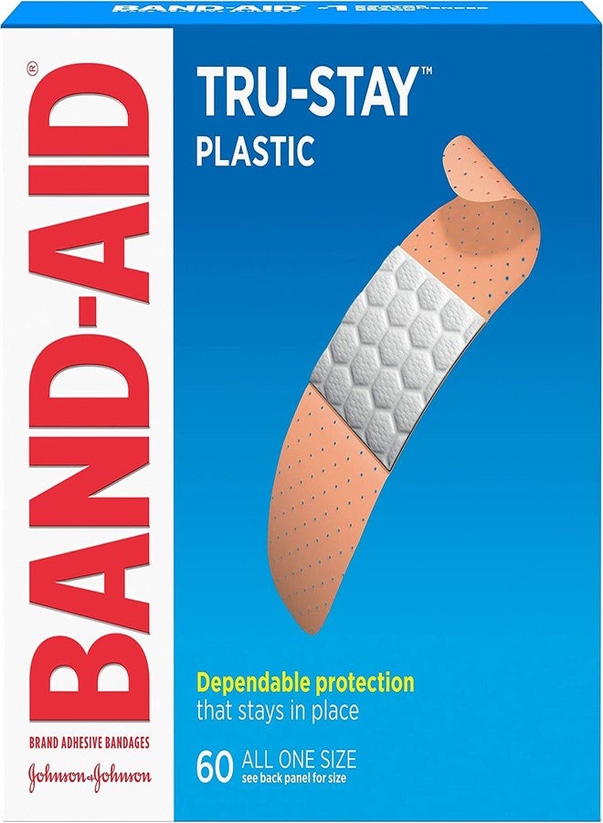Johnson & Johnson Wholesale CASE of 25 - Johnson Band-Aid Plastic Bandages-Adhesive Bandages, Plastic, 3/4, All One Size, 60/BX - Image 1